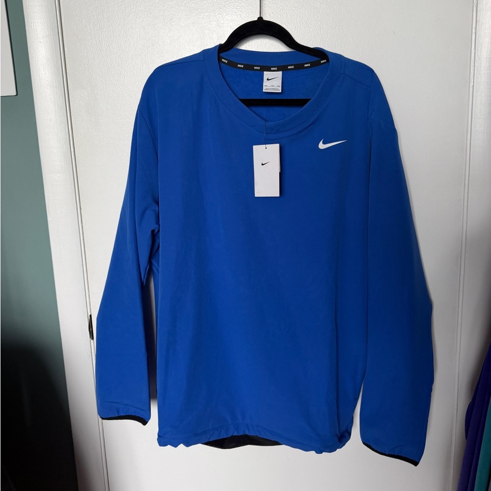 NWOT Nike Royal Blue Long Sleeve Pullover Top